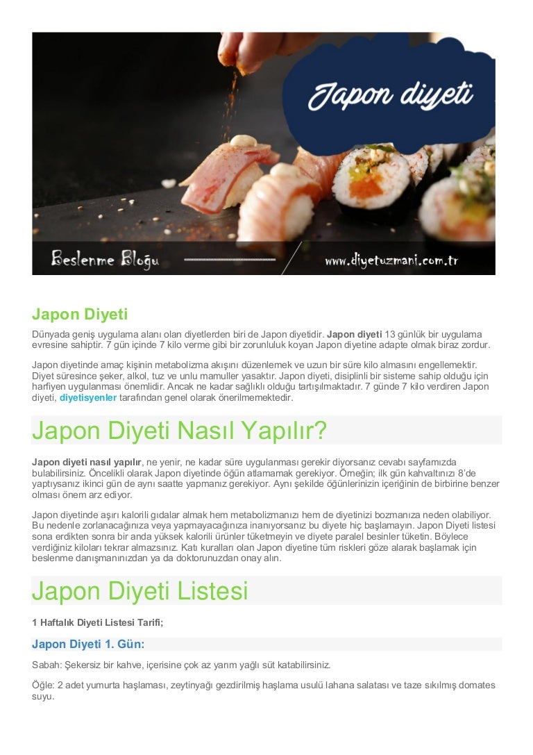 Japon diyeti. Yorumlar. Artıları ve Eksileri Japon diyeti. Yorumlar. Artıları ve Eksileri